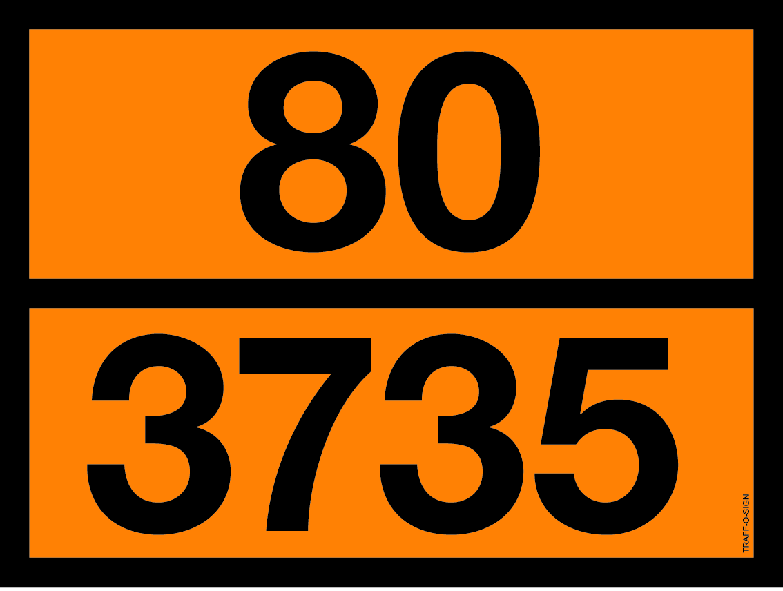 ADR BORD MET GEVARENCODE 80/3735