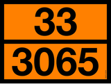 ADR BORD MET GEVARENCODE 33/3065