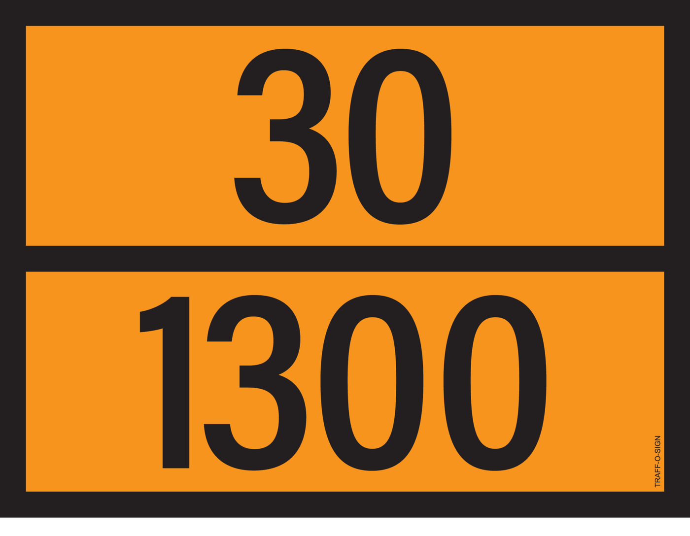 ADR BORD MET GEVARENCODE 30/1300