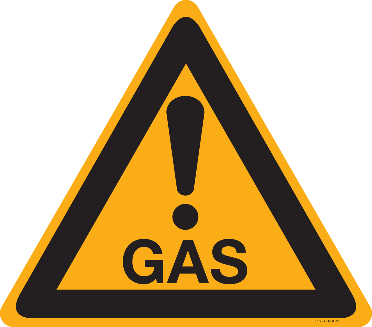 WAARSCHUWING GEVAAR GAS!