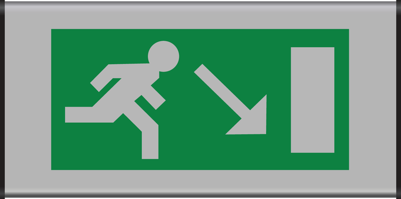 ISSUE DE SEC.ESCALIER DROITE VERS LE BAS