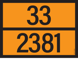 ADR BORD MET GEVARENCODE 33/2381