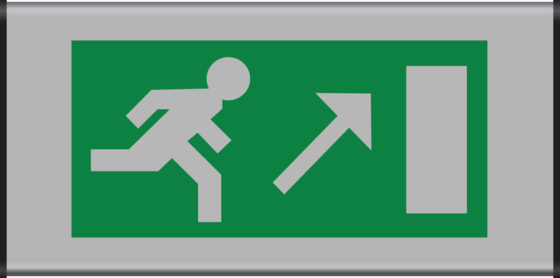 VLUCHTWEG TRAP RECHTS NAAR BOVEN