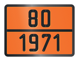 ADR BORD MET GEVARENCODE 80/1971