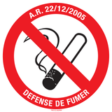 ROKEN VERBODEN MET TEKST:A.R. 22/12/2005