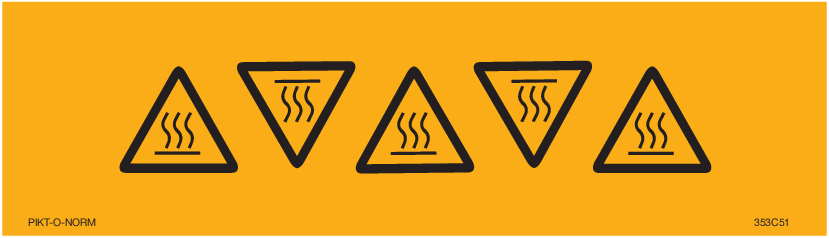 AVERTISSEMENT DANGER SURFACE CHAUDE