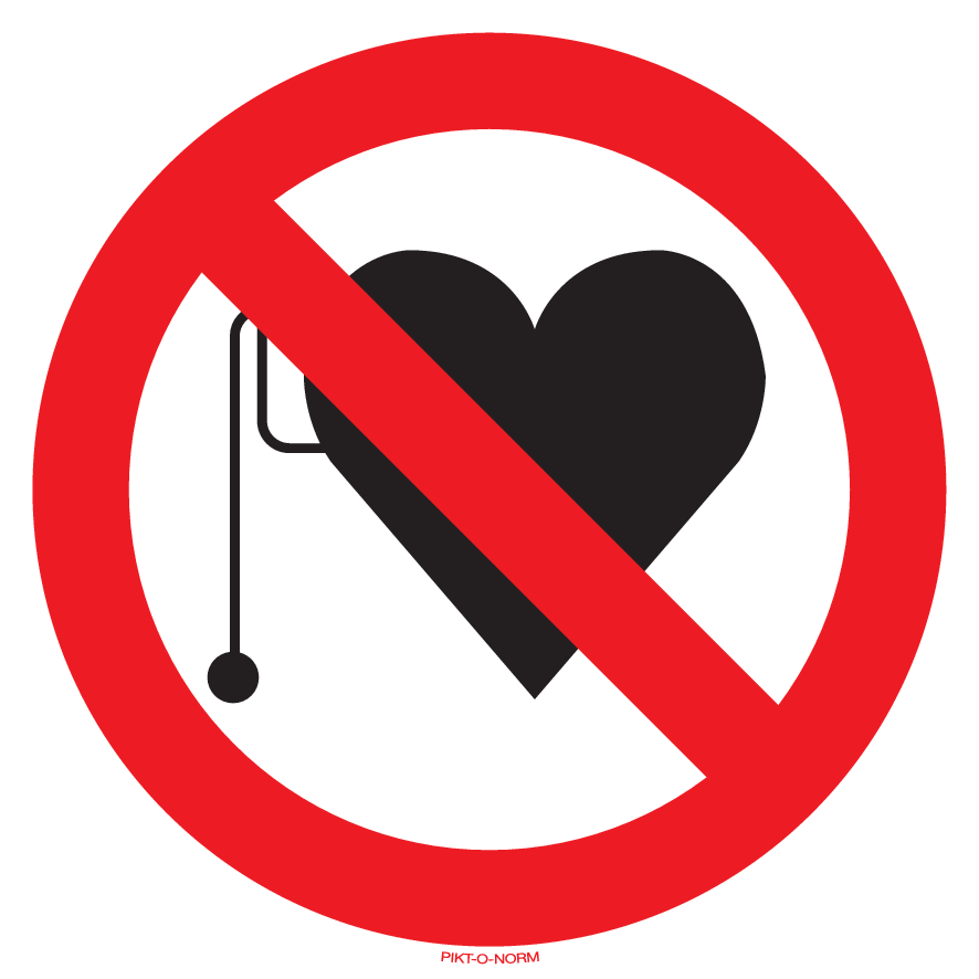 INTERDIT AUX STIMULATEURS CARDIAQUES