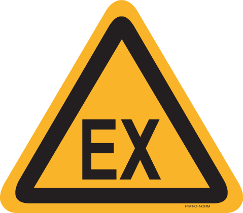 WAARSCHUWING EX. EXPLOSIEVE OMGEVING