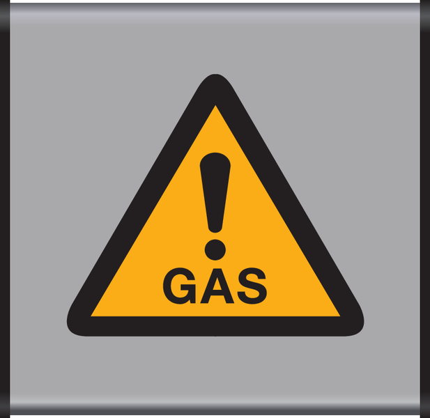 WAARSCHUWING GEVAAR GAS!