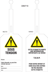SOUS TENSION...LABEL MET SLUITING
