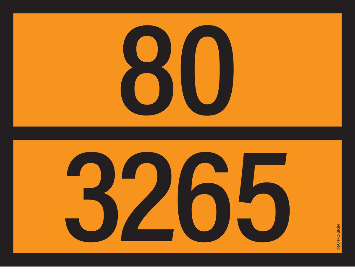 ADR BORD MET GEVARENCODE 80/3265