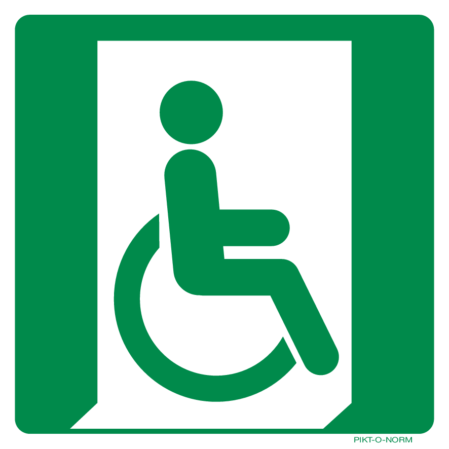 SORTIE SECOURS À DROITE POUR HANDICAPES