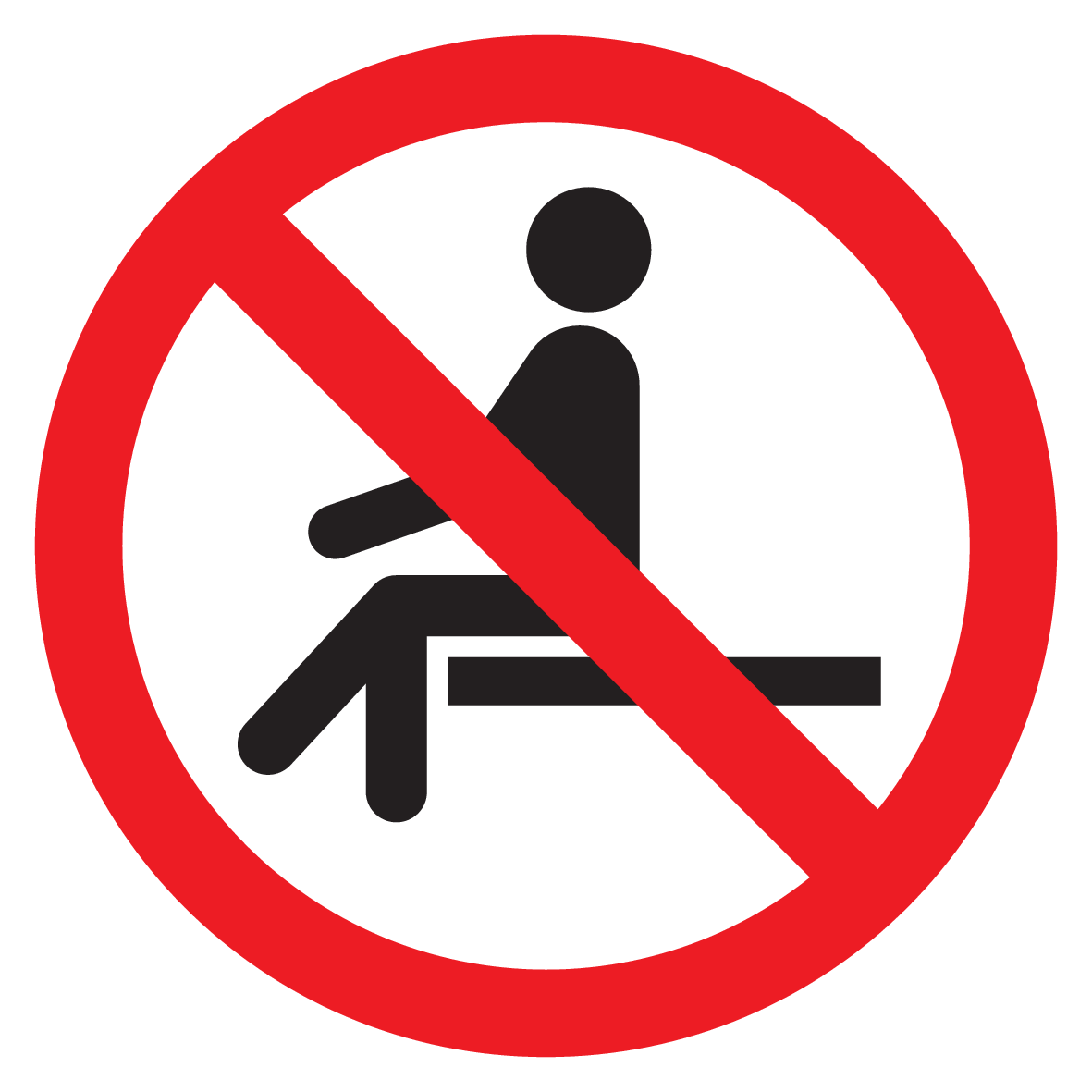 INTERDICTION DE S'ASSEOIR