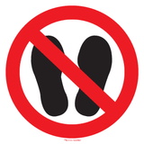 DÉFENSE D'ENTRER AVEC DES CHAUSSURES