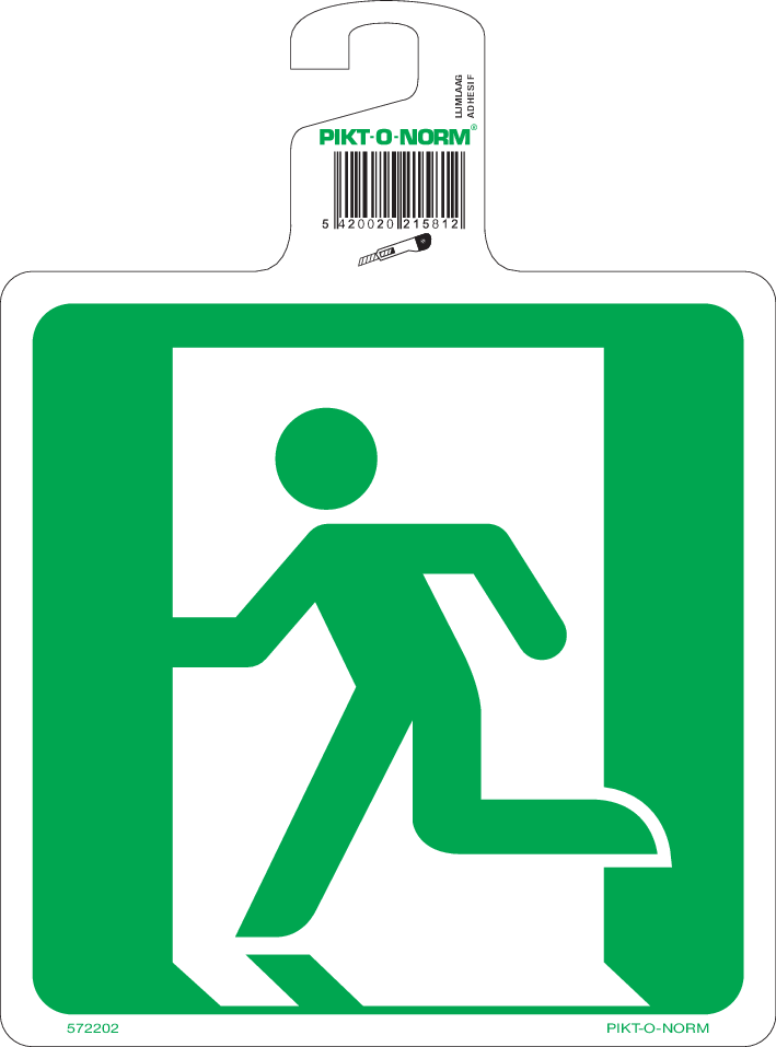 ISSUE DE SECOURS À GAUCHE ISO7010-E001