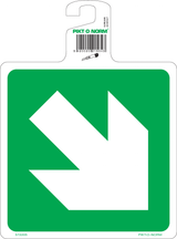 FLÈCHE DIRECTION DIAGONALE ISO7010-E006
