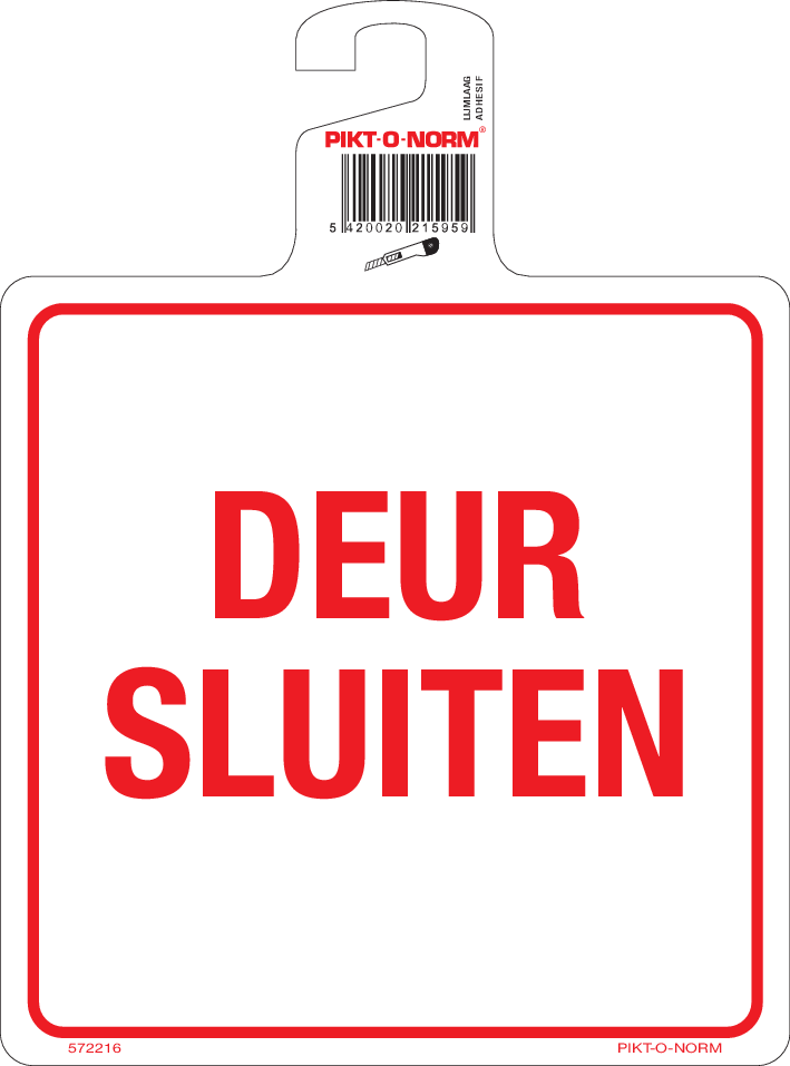 DEUR SLUITEN