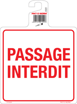 PASSAGE INTERDIT