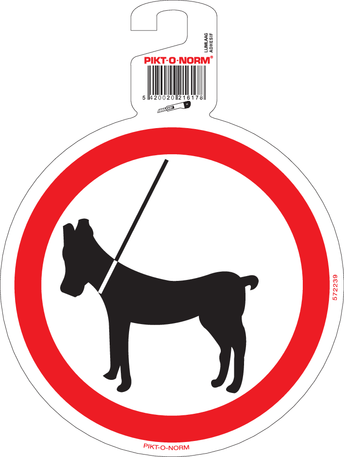 HONDEN AAN DE LEIBAND VERBODEN