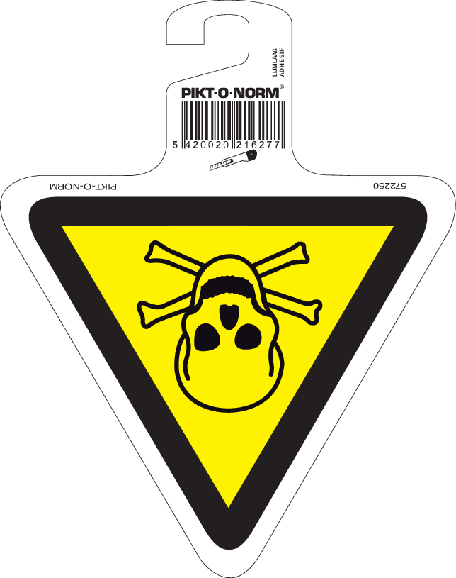 AVERTISSEMENT DANGER MATIÈRES TOXIQUES