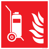 EXTINCTEUR SUR ROUES ISO7010 F009