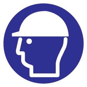 CASQUE DE SÉCURITÉ OBLIGATOIRE