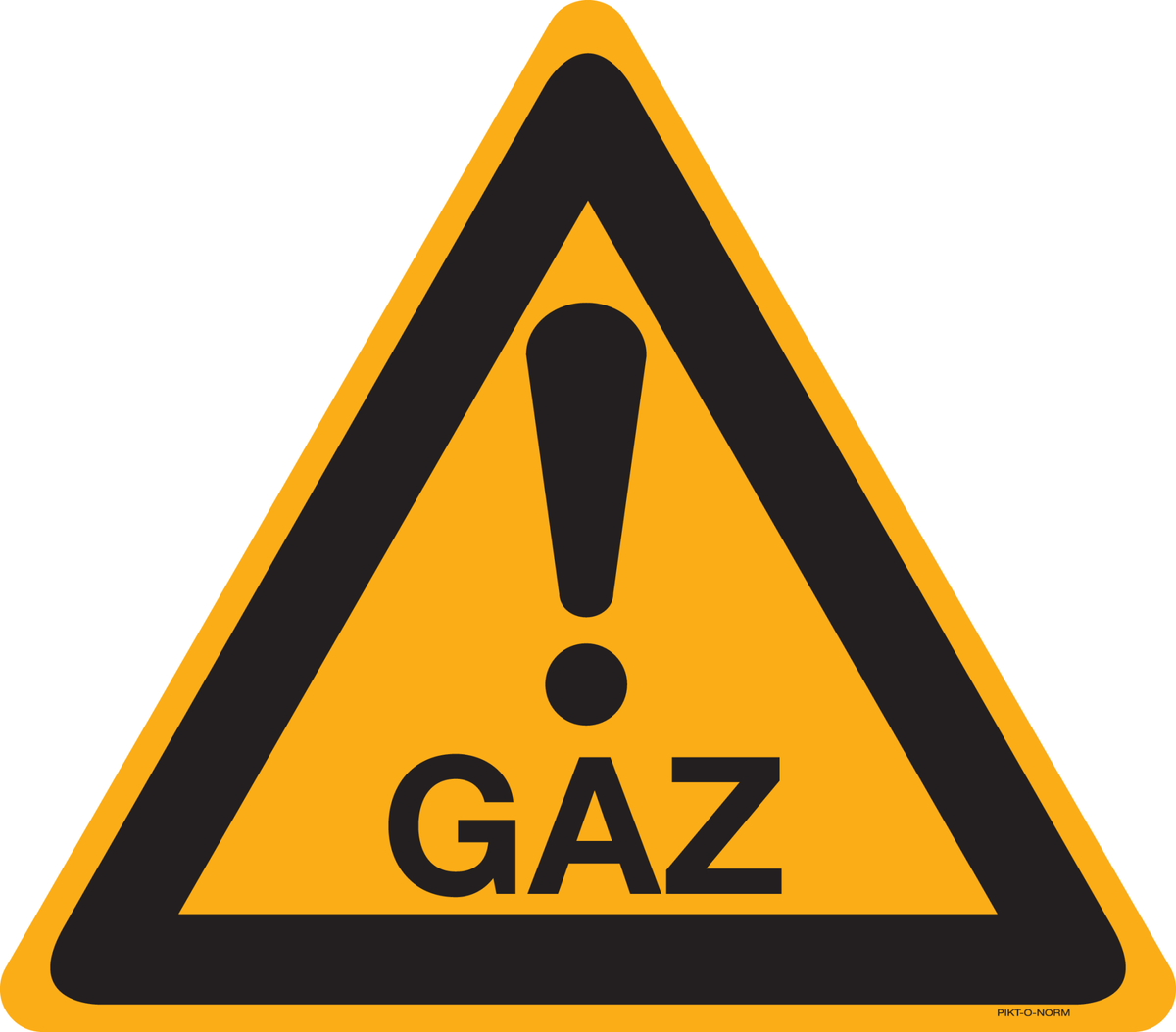 AVERTISSEMENT DANGER GAZ!