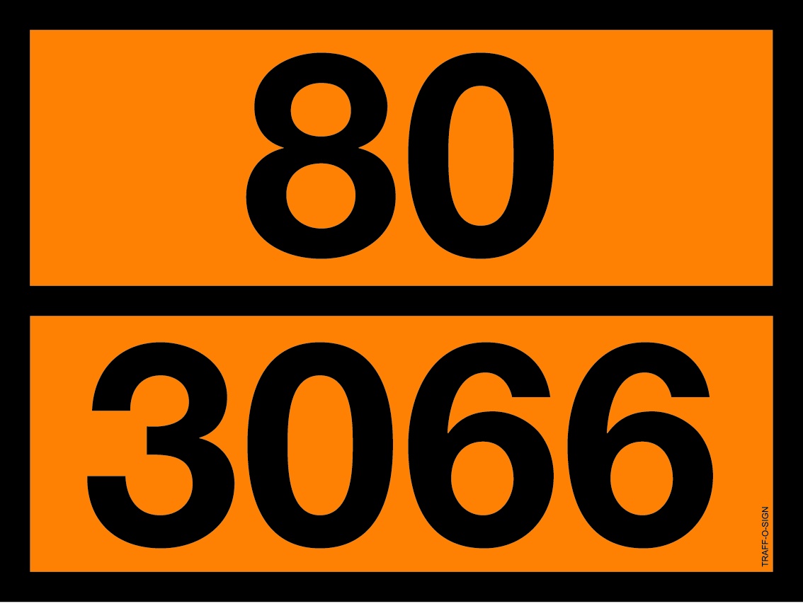 ADR BORD MET GEVARENCODE 80/3066