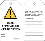 S4375LNL. DEZE APPARATUUR NIET BEDIENEN