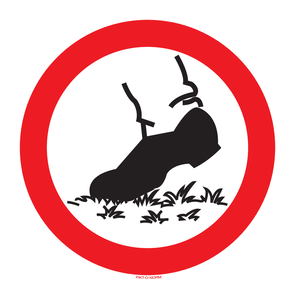 NIET OP HET GRAS LOPEN