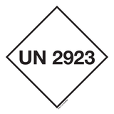 UN 2923. ADR KL.8.BIJT.VASTE STOF,GIFTIG