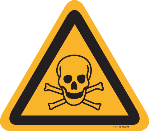 AVERTISSEMENT DANGER MATIÈRES TOXIQUES