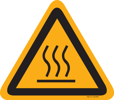 AVERTISSEMENT DANGER SURFACE CHAUDE