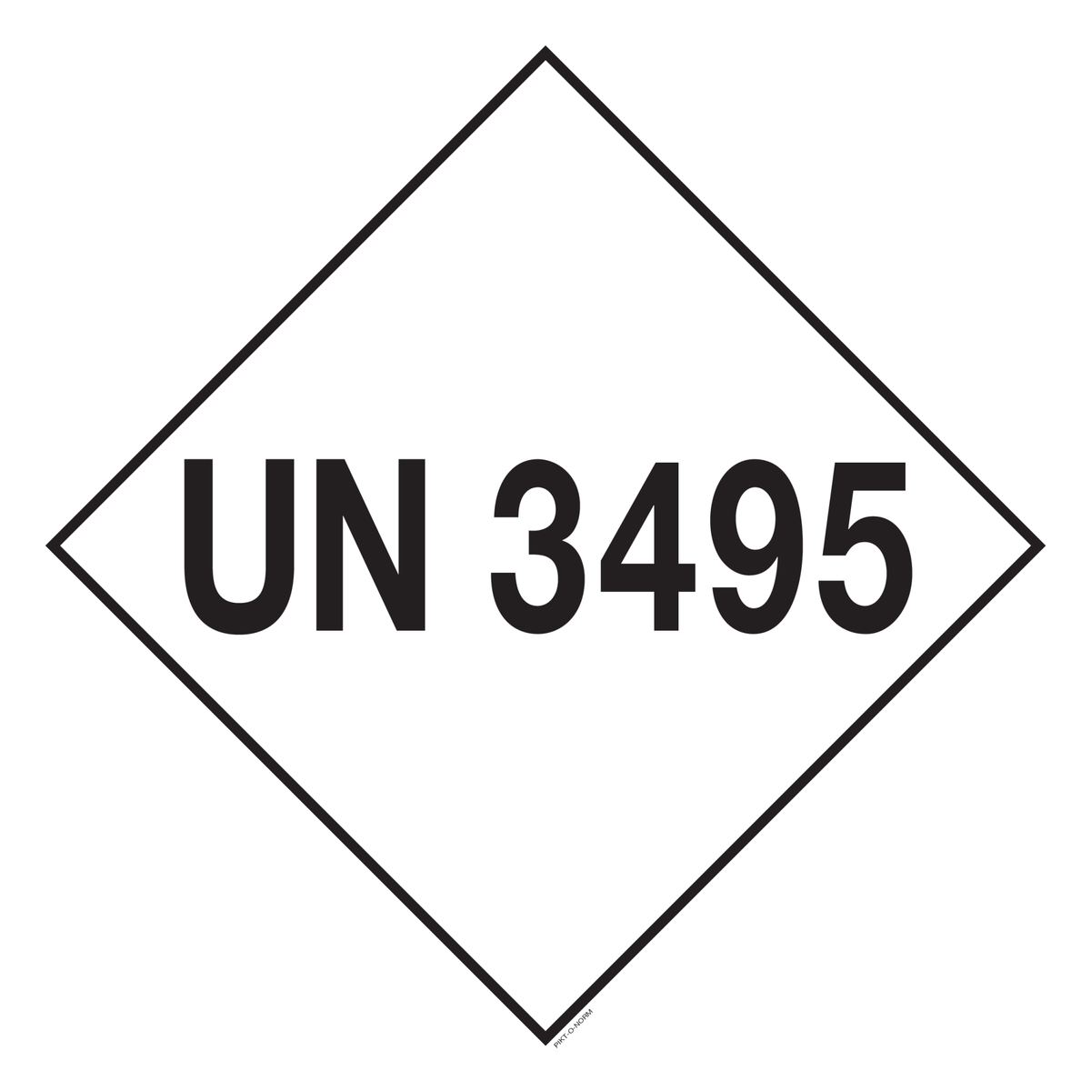 UN 3495. ADR KLASSE 8. JODIUM