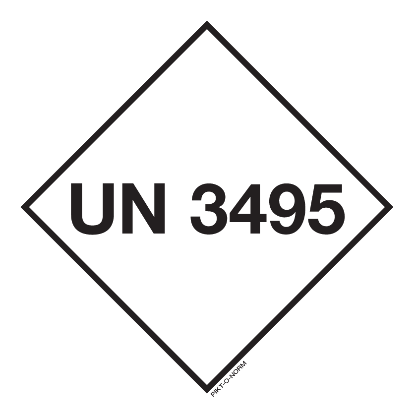 UN 3495. ADR KLASSE 8. JODIUM