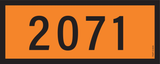 PANNEAU ADR, NUNEROS DE 2000 A 2999