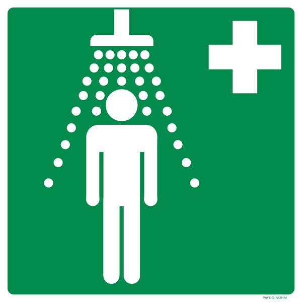 VEILIGHEIDSDOUCHE ISO7010-E012