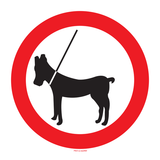 HONDEN AAN DE LEIBAND VERBODEN