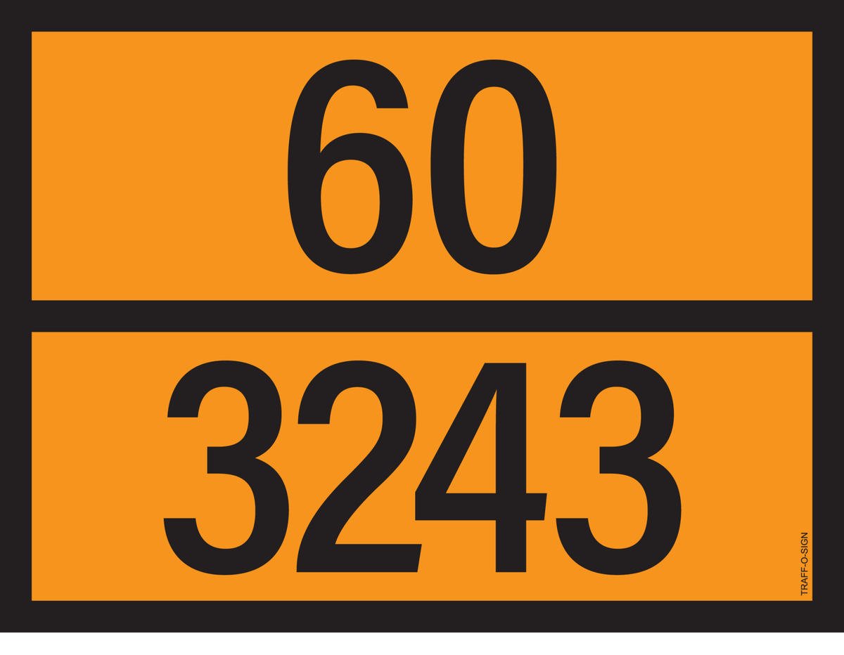 ADR BORD MET GEVARENCODE 60/3243