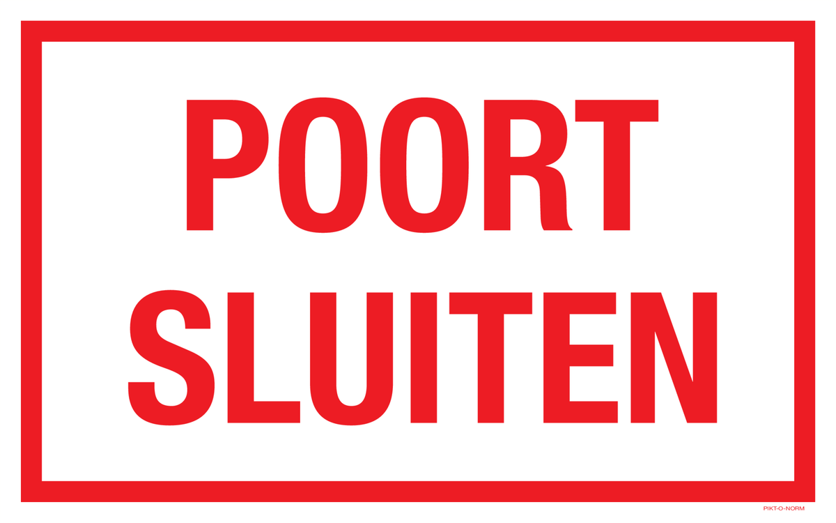 POORT SLUITEN