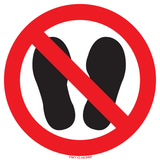 DÉFENSE D'ENTRER AVEC DES CHAUSSURES