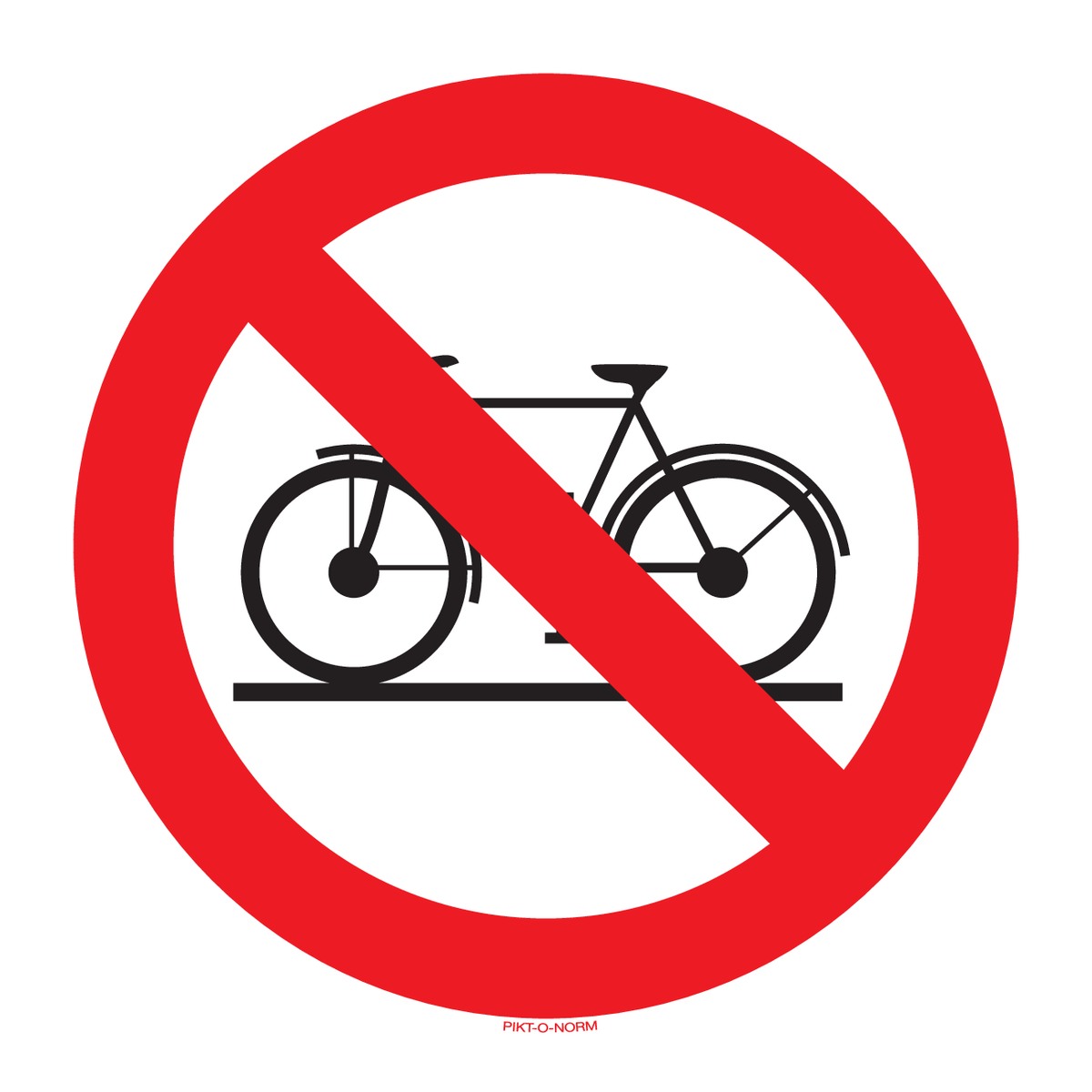 INTERDIT AUX BICYCLETTES