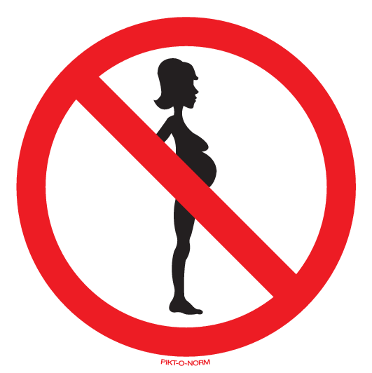 INTERDIT AUX FEMMES ENCEINTES
