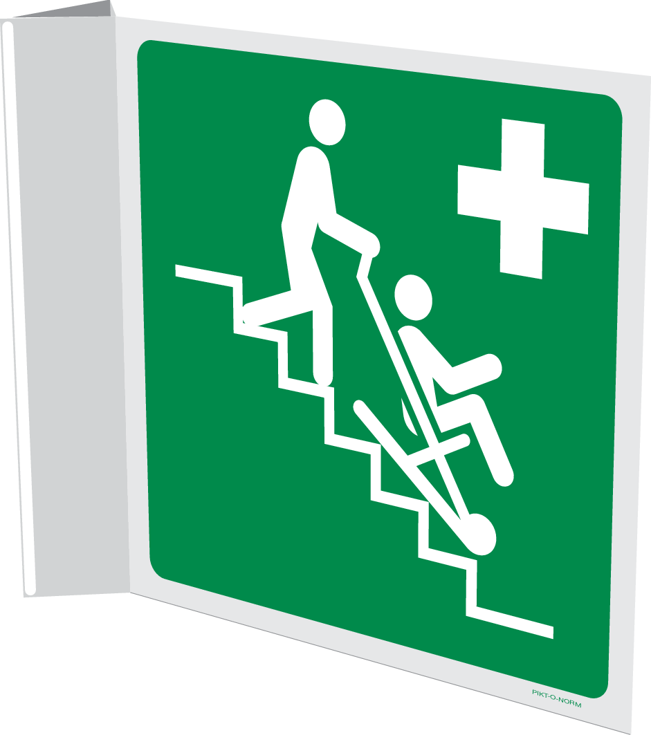 EVACUATIESTOEL ISO7010-E060