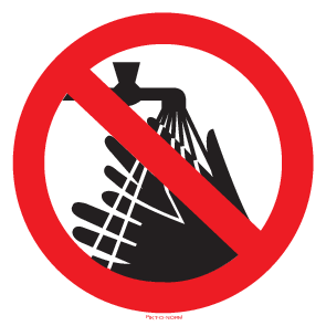 HANDEN WASSEN VERBODEN