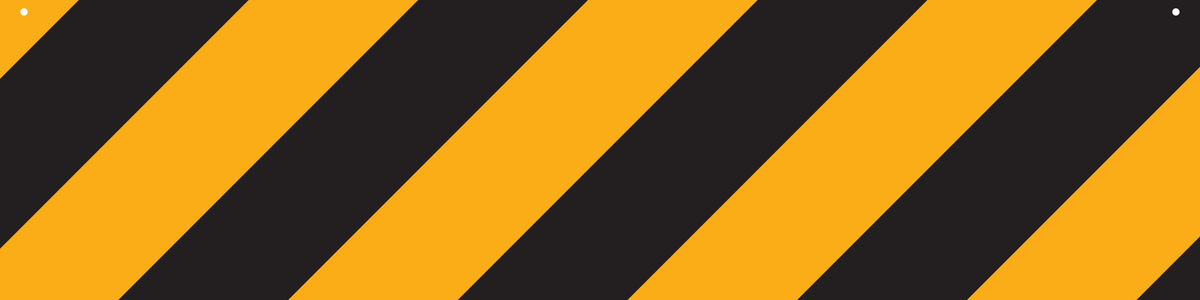 PANNEAU D'AVERTISSEMENT, RAYÉ DIAGONALE