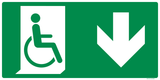 VLUCHTWEG BENEDEN RECHTS GEHANDICAPTEN