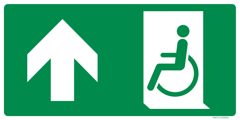 VLUCHTWEG BOVEN LINKS VOOR GEHANDICAPTEN