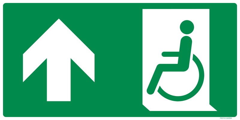 VLUCHTWEG BOVEN LINKS VOOR GEHANDICAPTEN