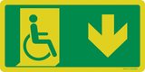 VLUCHTWEG BENEDEN RECHTS GEHANDICAPTEN